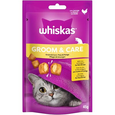 Whiskas Groom & Care macska jutalom - 45g Whiskas Groom & Care macska jutalom - 45g