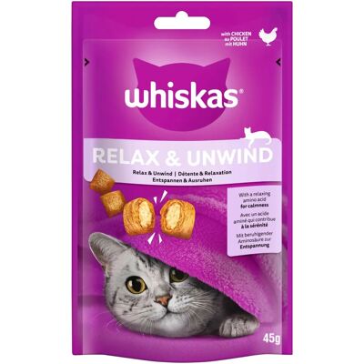 Whiskas Relax & Unwind Przysmaki dla kota - 45g Whiskas Relax & Unwind Przysmaki dla kota - 45g