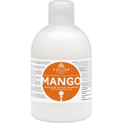 Szampon Mango od Kallos Cosmetics - Nawilżający, 1L Szampon Mango od Kallos Cosmetics - Nawilżający, 1L