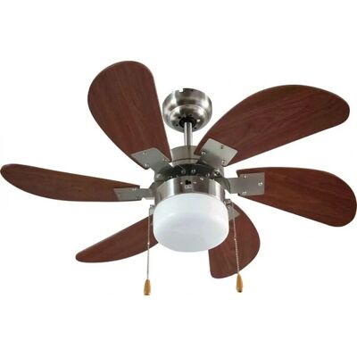 TOO FANC FANC-76-300-WOOD Ventilator de tavan - Maro-Argintiu - Ventilátorok TOO FANC FANC-76-300-WOOD Ventilator de tavan - Maro-Argintiu - Ventilátorok