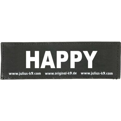 Julius K9 Großes Happy Tag - Hunde Geschirrmarke Julius K9 Großes Happy Tag - Hunde Geschirrmarke