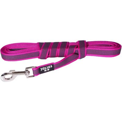 Laisse Julius-K9 C&G - Rose/Gris 20mm/3m Laisse Julius-K9 C&G - Rose/Gris 20mm/3m