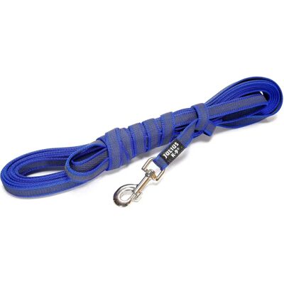 JULIUS-K9 Julius K9 Lunga guinzaglio blu gommato con manico - Leash JULIUS-K9 Julius K9 Lunga guinzaglio blu gommato con manico - Leash