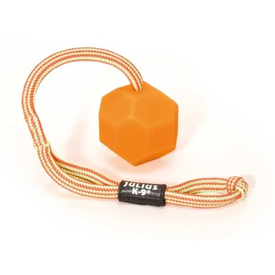 Julius K9 Orange Gummi Hundespielzeug mit Schnur - Hohe Widerstandskraft Julius K9 Orange Gummi Hundespielzeug mit Schnur - Hohe Widerstandskraft