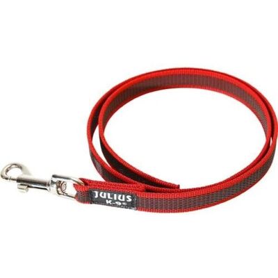 Julius-K9 Röd/Grau Super-Grip Leine - 1 m - Leine Julius-K9 Röd/Grau Super-Grip Leine - 1 m - Leine