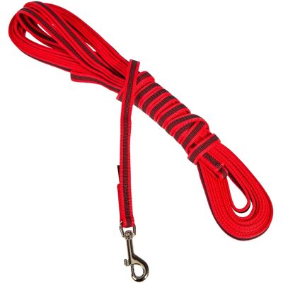 Julius-K9 Röd / Grå 14mm 10m Hundkoppel och Halsband Julius-K9 Röd / Grå 14mm 10m Hundkoppel och Halsband