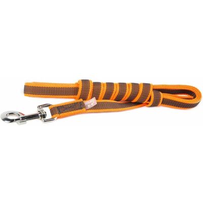 Julius-K9 Orange lange gummierte Leine mit Griff für Hunde 20mm x 5m Julius-K9 Orange lange gummierte Leine mit Griff für Hunde 20mm x 5m