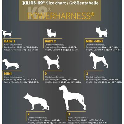 Julius K9 Ocean Powerharness - Small/Mini Julius K9 Ocean Powerharness - Small/Mini