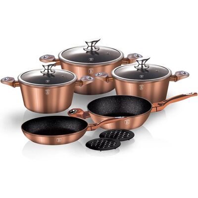 Sada 10 kusů indukčního nádobí Berlinger Haus Rose Gold Sada 10 kusů indukčního nádobí Berlinger Haus Rose Gold