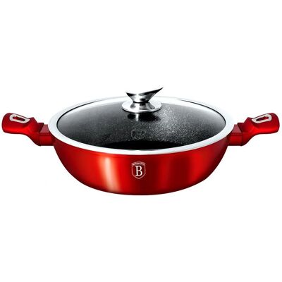 Berlinger Haus Burgunder Topf - 32cm, 4,9L, Antihaft, Induktion Berlinger Haus Burgunder Topf - 32cm, 4,9L, Antihaft, Induktion