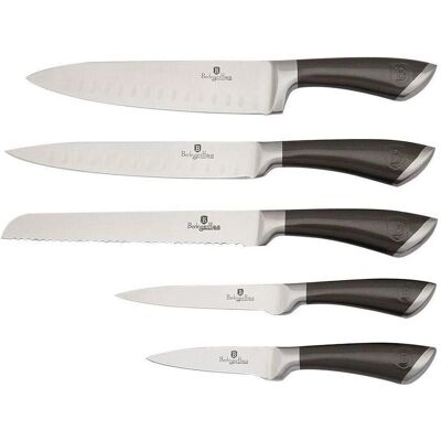 Set de 6 cuchillos Berlinger Haus Passion - Negro, Plata - Juego de cuchillos de cocina Set de 6 cuchillos Berlinger Haus Passion - Negro, Plata - Juego de cuchillos de cocina