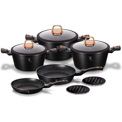 BerlingerHaus Juego de Cocina Black Rose 10 piezas BerlingerHaus Juego de Cocina Black Rose 10 piezas