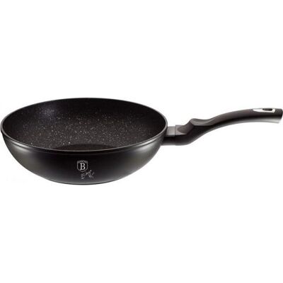 BerlingerHaus Granitpfanne / Wok O28cm Schwarz Silber - Pfanne BerlingerHaus Granitpfanne / Wok O28cm Schwarz Silber - Pfanne