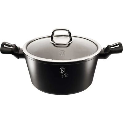 Berlingerhaus Schwarze Silber Kollektion 24cm Antihaft-Topf Berlingerhaus Schwarze Silber Kollektion 24cm Antihaft-Topf