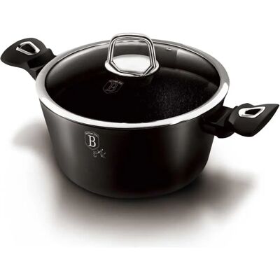 Berlingerhaus Schwarze Silber Kollektion 24cm Antihaft-Topf Berlingerhaus Schwarze Silber Kollektion 24cm Antihaft-Topf