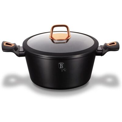 Casserole en granit noir 28cm Berlinger Haus - Compatible induction - Publicité Casserole en granit noir 28cm Berlinger Haus - Compatible induction - Publicité