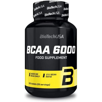 BioTechUSA BCAA 6000 - 100 tablets - Supports muscle recovery & performance BioTechUSA BCAA 6000 - 100 tablets - Supports muscle recovery & performance