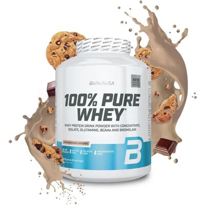 BioTech USA 100% Pure Whey Cookies & Cream - Proteinpulver BioTech USA 100% Pure Whey Cookies & Cream - Proteinpulver