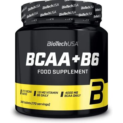 BioTechUSA BCAA+ B6 - 340 kapslar - Kosttillskott BioTechUSA BCAA+ B6 - 340 kapslar - Kosttillskott