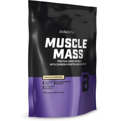 BioTechUSA Muscle Mass Vainilla 1000 g - Polvo de proteína BioTechUSA Muscle Mass Vainilla 1000 g - Polvo de proteína