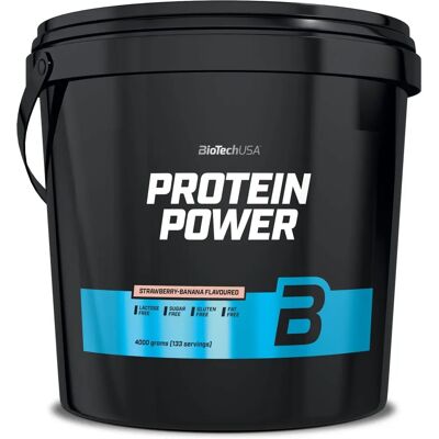 BioTechUSA Protein Power - Strawberry Banana - 4000g - Protein Powder BioTechUSA Protein Power - Strawberry Banana - 4000g - Protein Powder