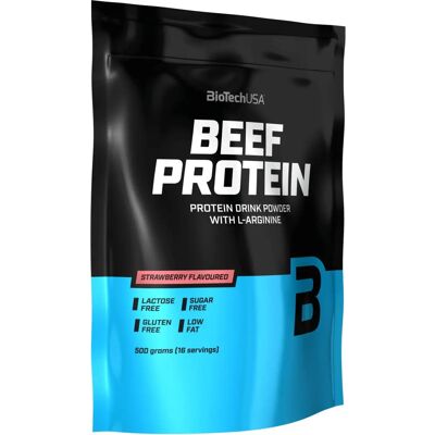 BioTechUSA Nötköttsprotein - Jordgubb - 500g - Proteinpulver BioTechUSA Nötköttsprotein - Jordgubb - 500g - Proteinpulver