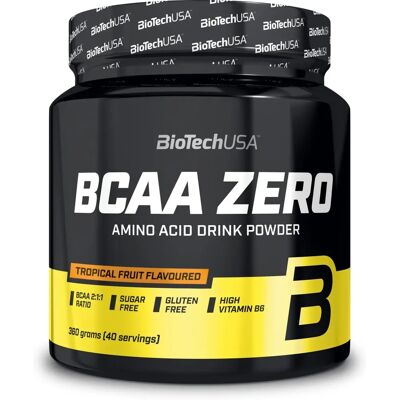 BioTechUSA BCAA Zero - Fruta Tropical - 360g - Suplemento Alimentar BioTechUSA BCAA Zero - Fruta Tropical - 360g - Suplemento Alimentar