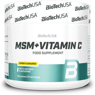 BioTech USA MSM + Vitamin C - Lemon - 150g - Dietary Supplement BioTech USA MSM + Vitamin C - Lemon - 150g - Dietary Supplement