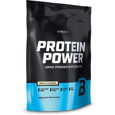 BioTechUSA Protein Power - Vanilla - 1000g - Protein Powder BioTechUSA Protein Power - Vanilla - 1000g - Protein Powder