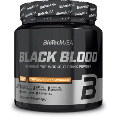 BioTech Black Blood NOX+ 330 g - AKCE KVĚTEN Příchuť: tropické ovoce BioTech Black Blood NOX+ 330 g - AKCE KVĚTEN Příchuť: tropické ovoce