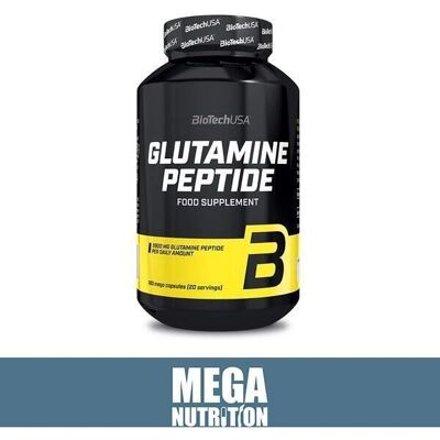 BioTechUSA Peptídeos de Glutamina 180 Cápsulas - Apoio muscular & recuperação BioTechUSA Peptídeos de Glutamina 180 Cápsulas - Apoio muscular & recuperação
