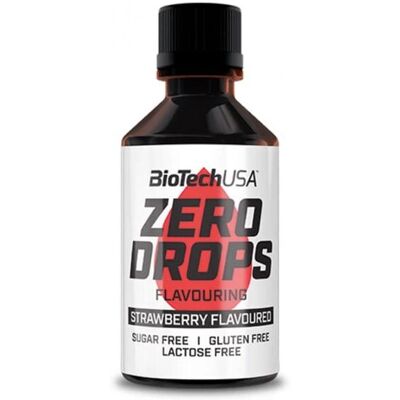 BioTechUSA Zero Drops - Strawberry - 50 ml - Dietary Supplement BioTechUSA Zero Drops - Strawberry - 50 ml - Dietary Supplement