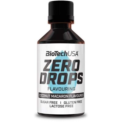 BioTechUSA Zero Drops - Coconut Macaron - Flavor Enhancer - 50ml BioTechUSA Zero Drops - Coconut Macaron - Flavor Enhancer - 50ml
