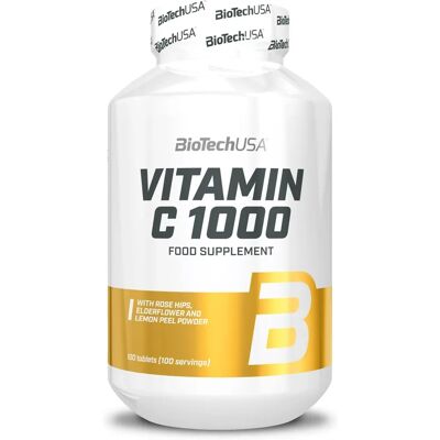 BioTechUSA Vitamina C 1000 - Suplemento alimentar - 100 Comprimidos BioTechUSA Vitamina C 1000 - Suplemento alimentar - 100 Comprimidos
