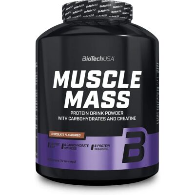 Biotech USA Muscle Mass 4000g - Chocolat - Gainer de Protéines et Glucides - Publicité Biotech USA Muscle Mass 4000g - Chocolat - Gainer de Protéines et Glucides - Publicité