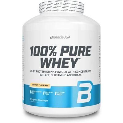 BioTech USA 100% Pure Whey 2270g (6240067) - (6238071) Cookies & Cream BioTech USA 100% Pure Whey 2270g (6240067) - (6238071) Cookies & Cream