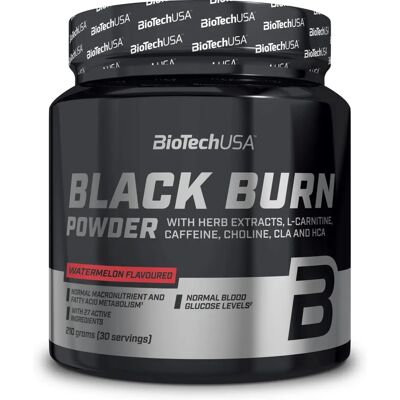 BioTechUSA Black Burn Melancia - Queimador de gordura - 210g BioTechUSA Black Burn Melancia - Queimador de gordura - 210g