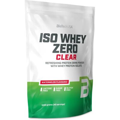 Biotech USA Iso Whey Zero Clear 1000g - Saveurs de Fruits Rafraîchissantes - Publicité Biotech USA Iso Whey Zero Clear 1000g - Saveurs de Fruits Rafraîchissantes - Publicité