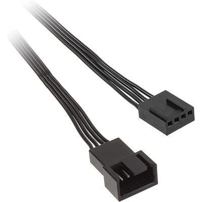 Câble d'extension PWM 4 broches Kolink - 300mm Noir pour ventilateur Câble d'extension PWM 4 broches Kolink - 300mm Noir pour ventilateur
