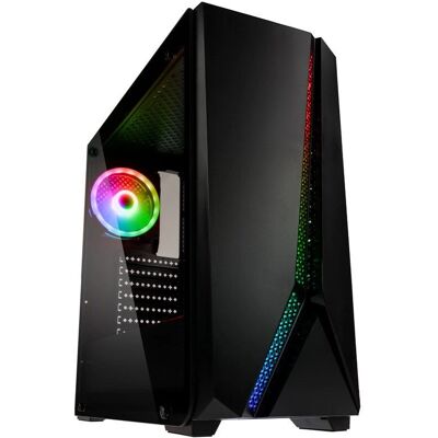 Kolink Quantum RGB Tour Moyen - Noir - Supporte E-ATX, Verre Trempé - Publicité Kolink Quantum RGB Tour Moyen - Noir - Supporte E-ATX, Verre Trempé - Publicité