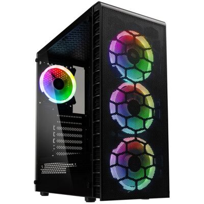 Kolink Observatory Lite Mesh RGB Torre Media - Nero - Case PC Kolink Observatory Lite Mesh RGB Torre Media - Nero - Case PC