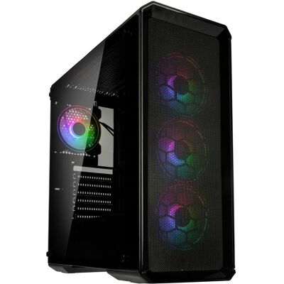 Kolink Levante V2 ARGB Midi Tower Schwarz - PC-Gehäuse Kolink Levante V2 ARGB Midi Tower Schwarz - PC-Gehäuse