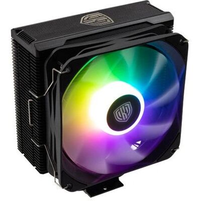 Kolink Umbra EX180 ARGB CPU Køler - Sort - Understøtter Intel LGA 1700, AMD AM4/AM5 - 180W TDP Kolink Umbra EX180 ARGB CPU Køler - Sort - Understøtter Intel LGA 1700, AMD AM4/AM5 - 180W TDP