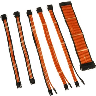 Kolink Flame Orange Power Cable Kit - Power Extension for PC Kolink Flame Orange Power Cable Kit - Power Extension for PC