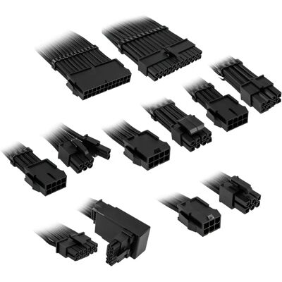Kit di Estensione Cavi Trifilari Kolink Nero Jet - PC ad Alte Prestazioni Kit di Estensione Cavi Trifilari Kolink Nero Jet - PC ad Alte Prestazioni