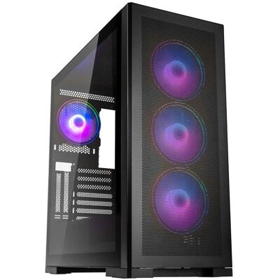 Kolink Unity Meshbay ARGB PC-behuizing - Zwart Kolink Unity Meshbay ARGB PC-behuizing - Zwart