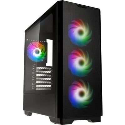 Kolink Unity Solar ARGB Mesh Midi Tower Black - Boîtier PC Kolink Unity Solar ARGB Mesh Midi Tower Black - Boîtier PC