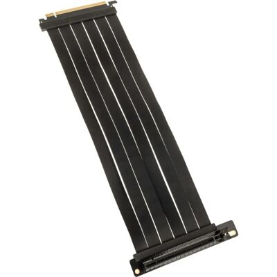 Kolink PCI Express 5.0 x16 auf x16 Riser-Kabel, 90 Grad, schwarz – 30 cm Kolink PCI Express 5.0 x16 auf x16 Riser-Kabel, 90 Grad, schwarz – 30 cm