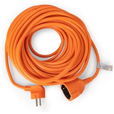 Rallonge électrique Entac 20m - Orange - 16A - 250V - Intérieur - Publicité Rallonge électrique Entac 20m - Orange - 16A - 250V - Intérieur - Publicité