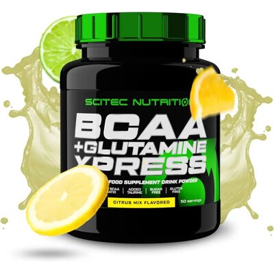 Scitec Nutrition - BCAA+Glutamine XPRESS - 600 g - Publicité Scitec Nutrition - BCAA+Glutamine XPRESS - 600 g - Publicité